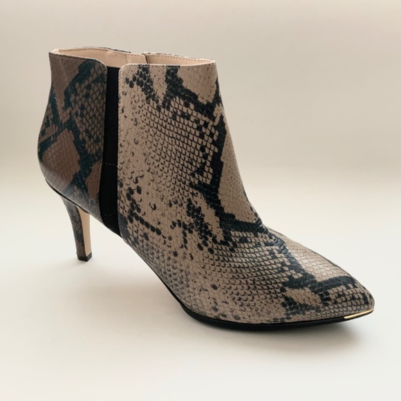 Cole Haan Grand Ambition Arietta Snake Print Bootie Leather Pointed Toe Boot 9.5 - Picture 5 of 11